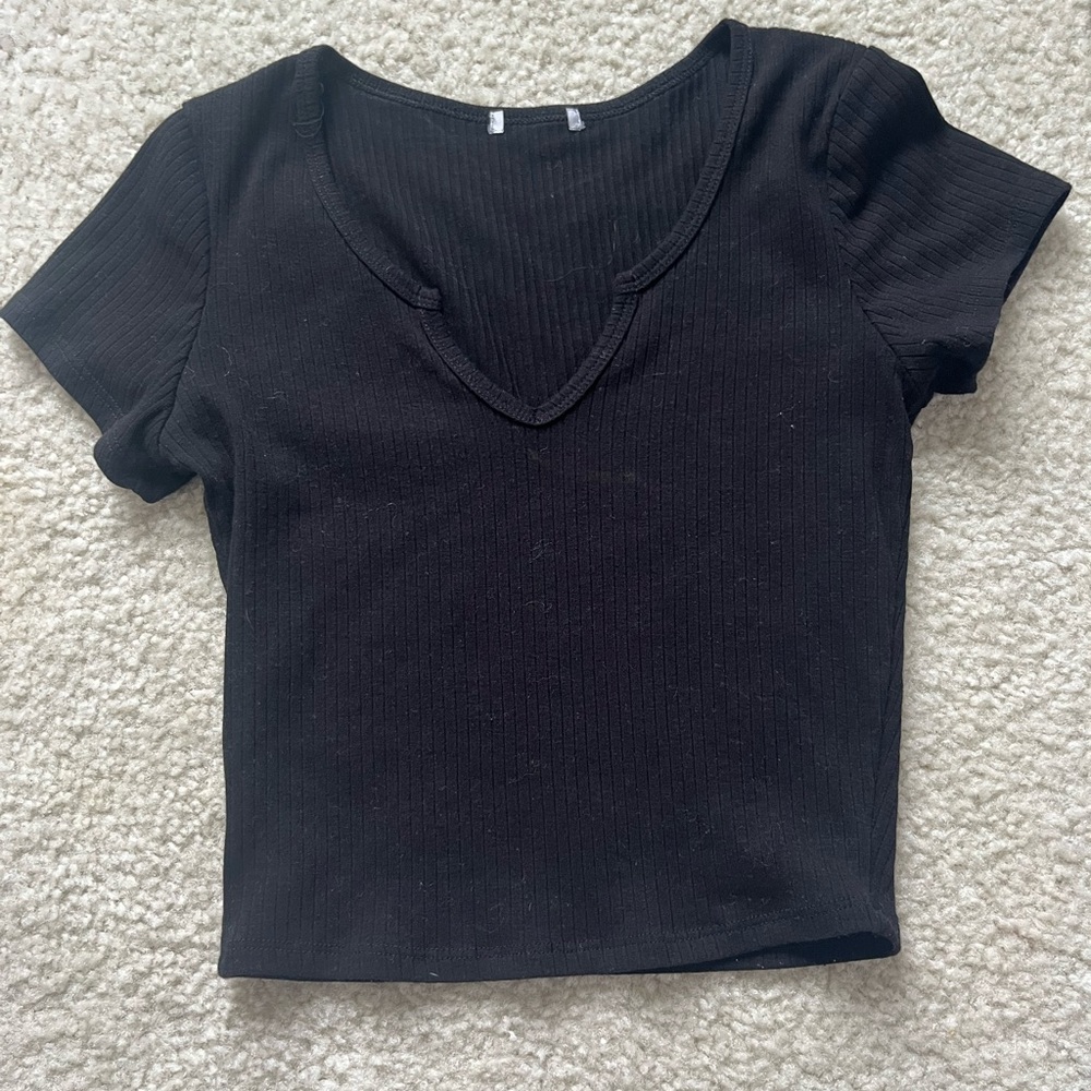 Black Crop Top